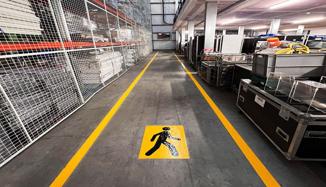 Polyaspartic Line Marking at Global Infusion Group